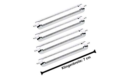 Ersatzklingen 4er-Set – extra breit (7 cm) aus Edelstahl