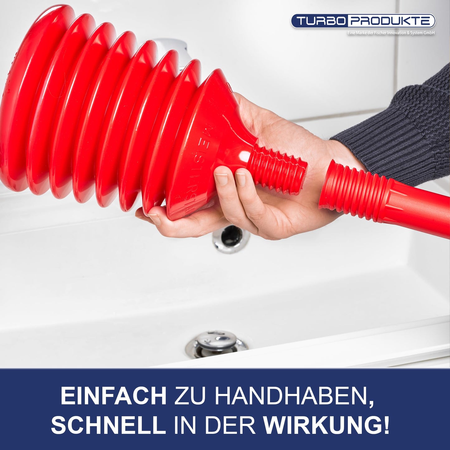 Stampfer – Rohrfrei-Pömpel mit 5-facher Saugkraft