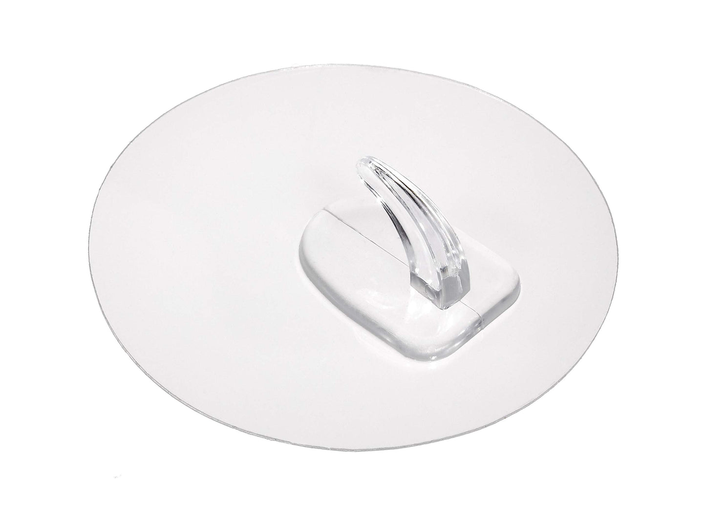 TURBO Wandhaken – Selbstklebend, transparent & rund (8er Set)