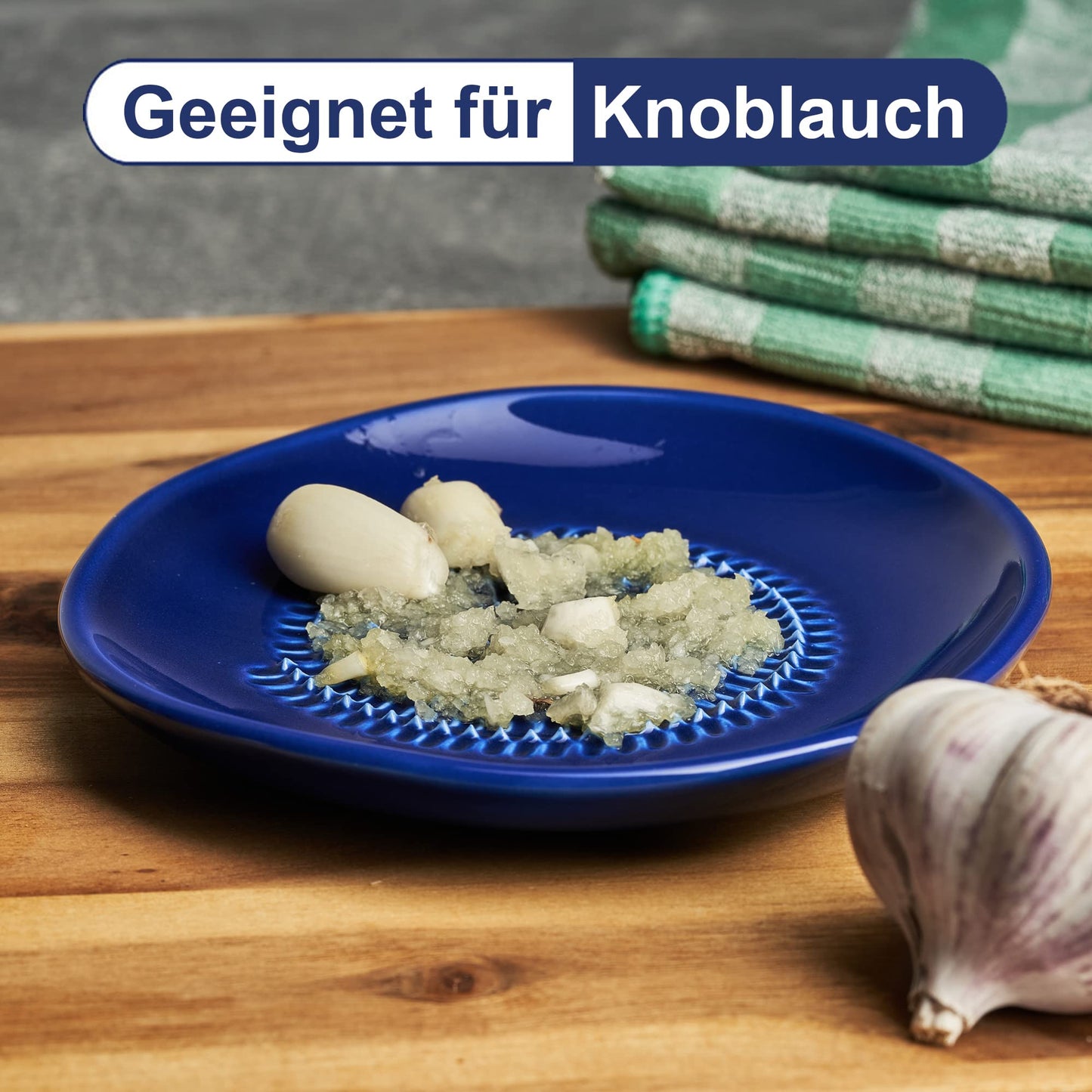 Keramikreibe – Für Knoblauch, Ingwer & Zitrusfrüchte (Set)