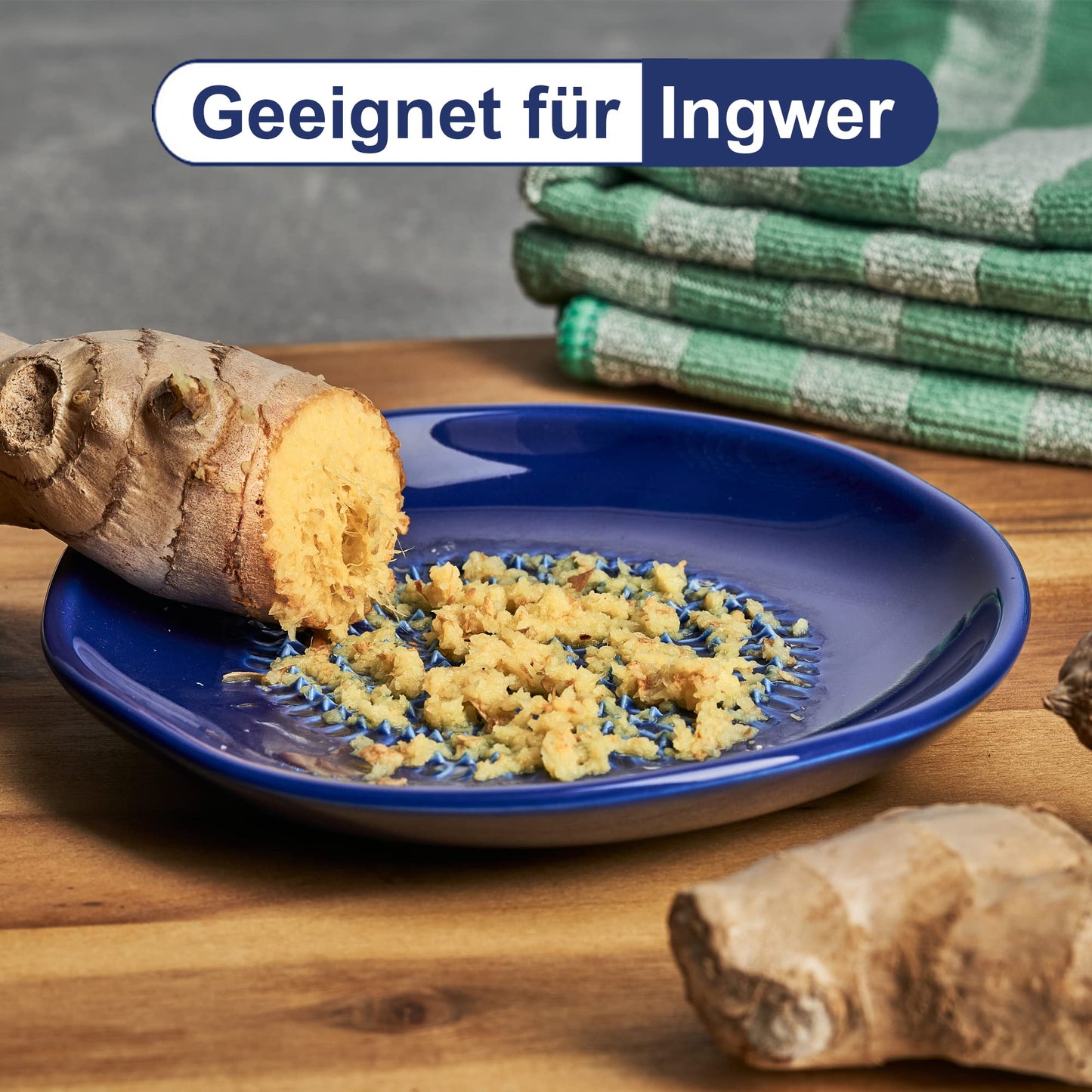 Keramikreibe – Für Knoblauch, Ingwer & Zitrusfrüchte (Set)