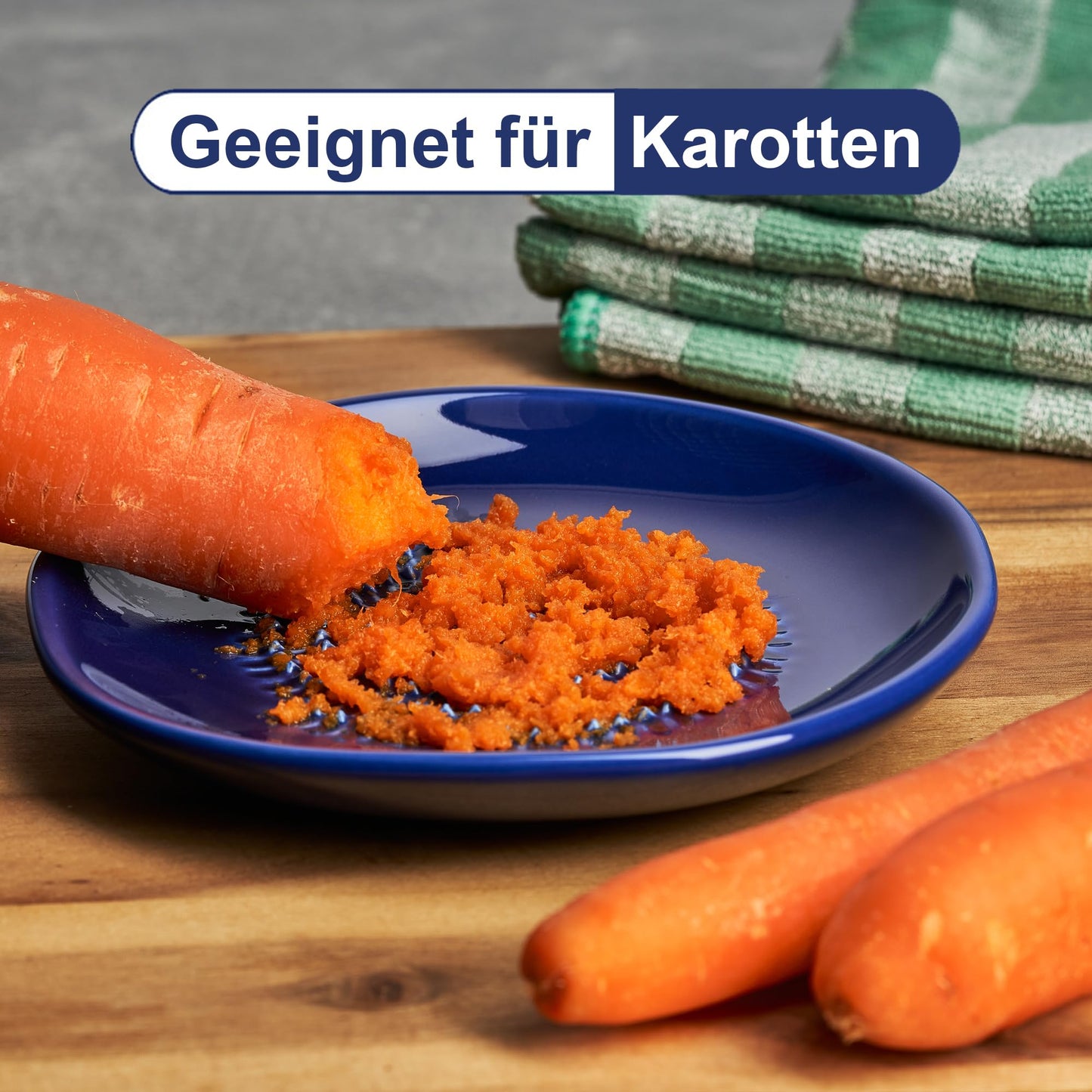 Keramikreibe – Für Knoblauch, Ingwer & Zitrusfrüchte (Set)