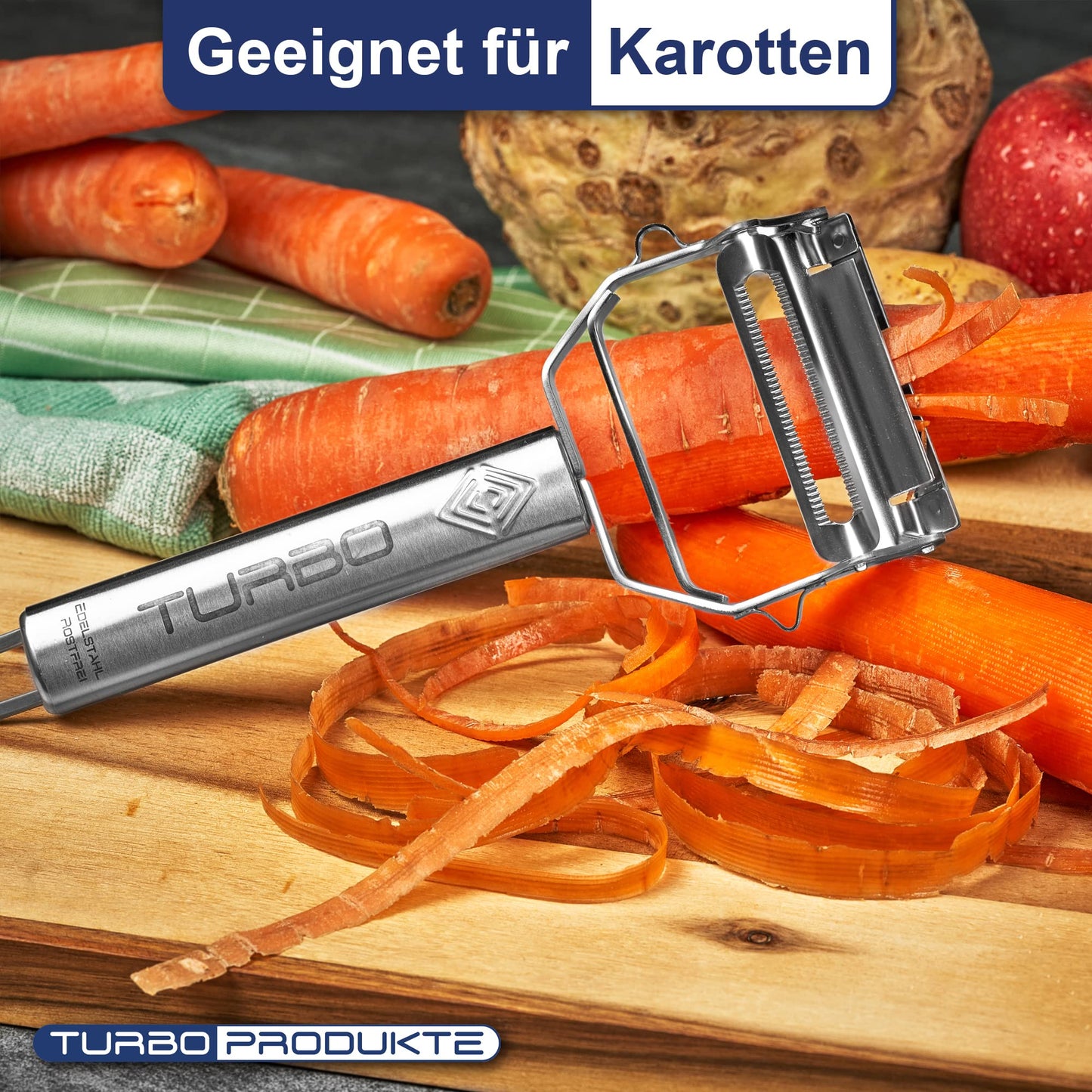 TURBO BI-TURBO – Julienne & Sparschäler in Einem