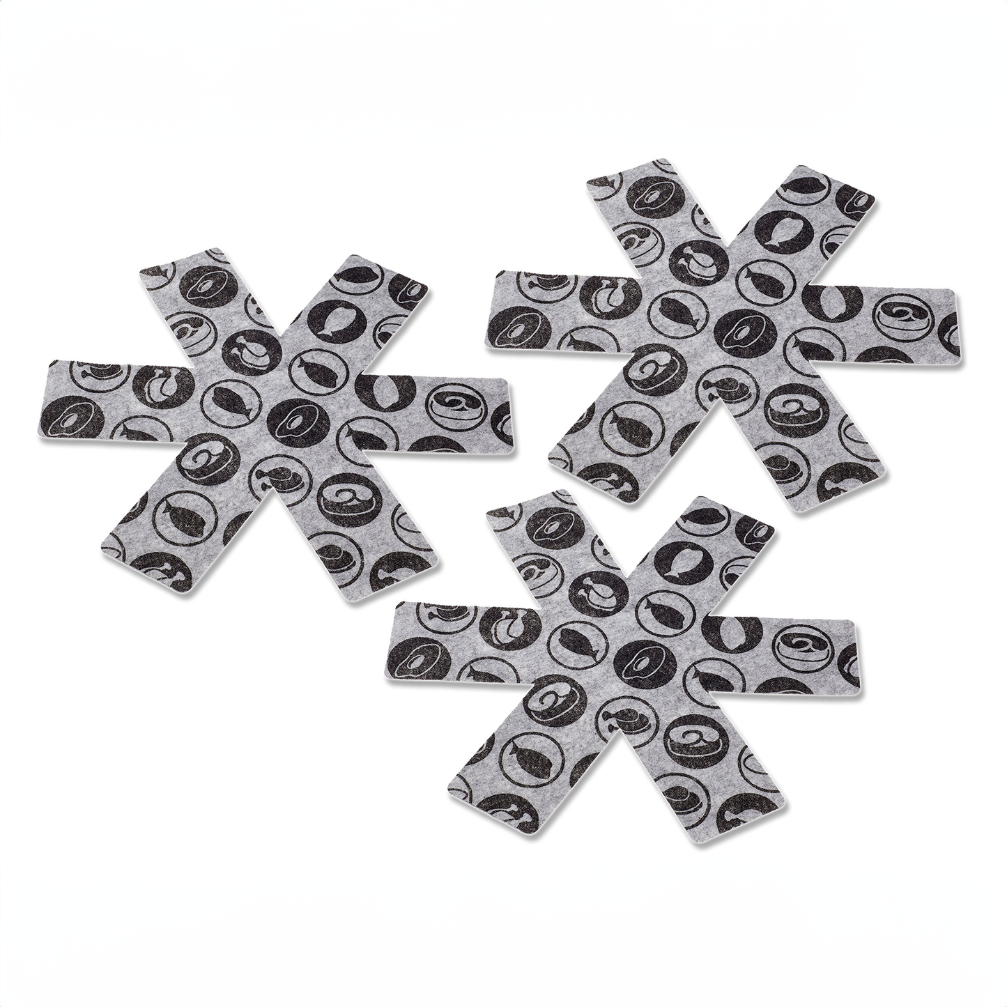 Pfannenschoner/-schutz 3er Set – Topfschoner Filz, Hitzebeständig, Anpassbar