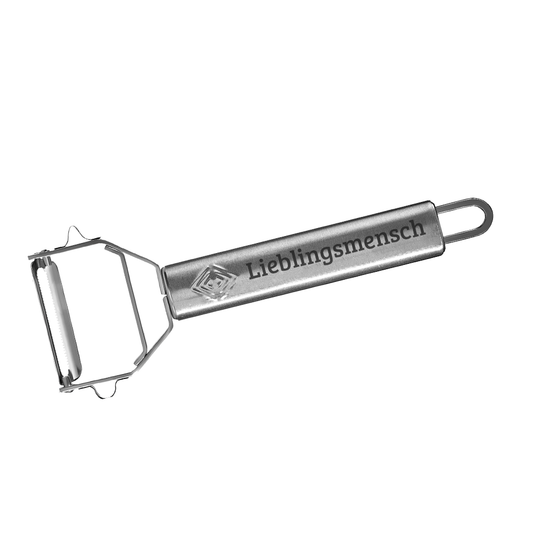 TURBO Schäler - 3 in 1 Schäler für Links- und Rechtshänder Silber *PERSONALISIERBAR*