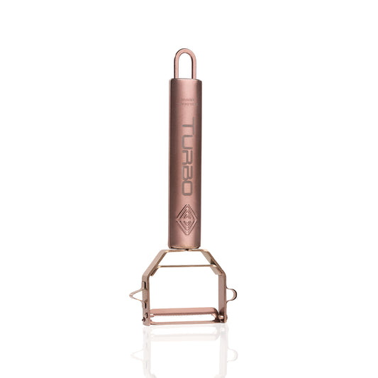 TURBO Schäler - 3 in 1 Schäler für Links- und Rechtshänder Rosegold