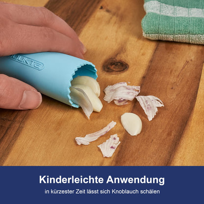 Knoblauchschäler - Silikon in Blau & Rosa