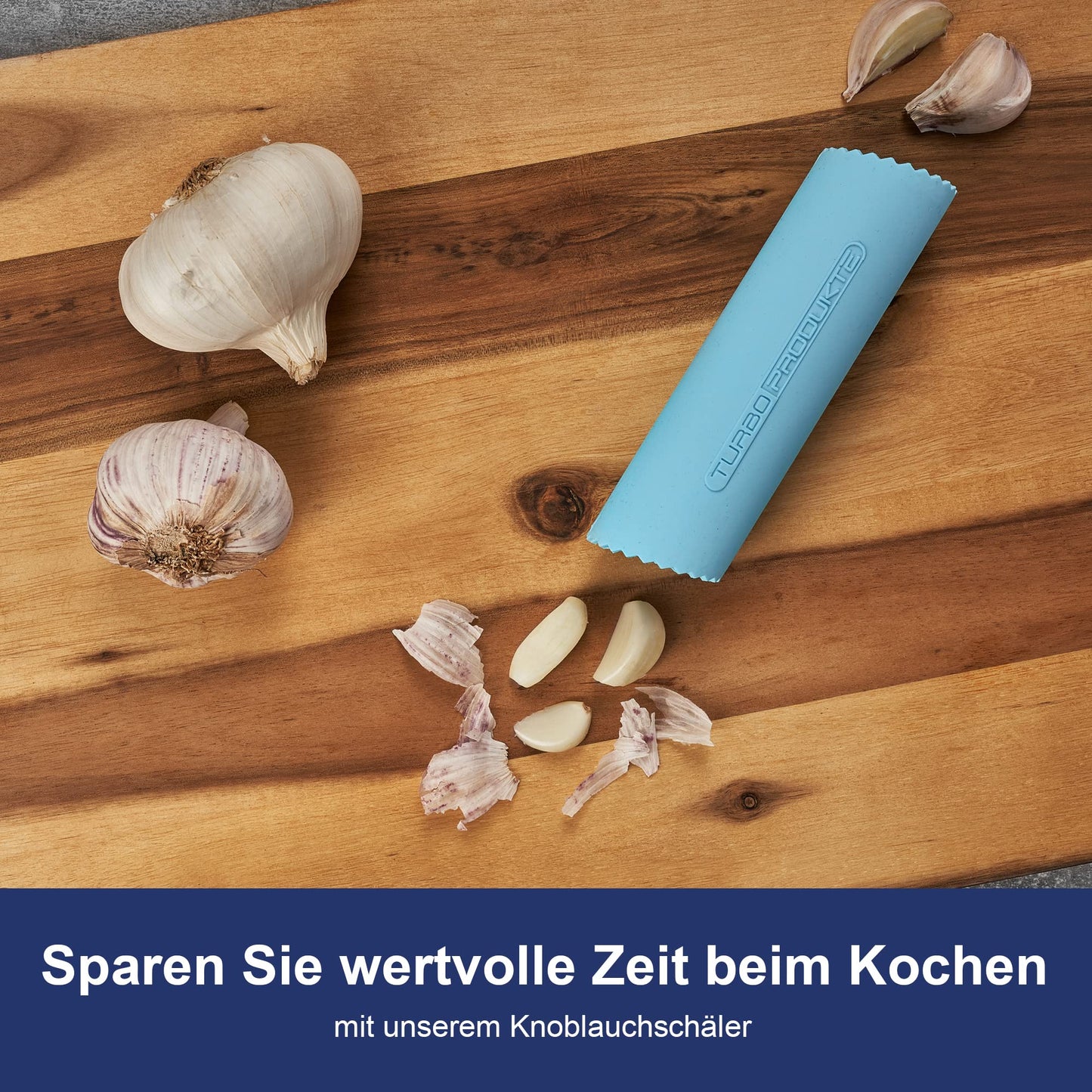 Knoblauchschäler - Silikon in Blau & Rosa